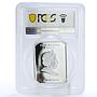 Cook Islands 5 dollars European Old Masters Da Vinci PR69 PCGS silver coin 2009
