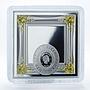 Niue 1 $ Portrait of a young man Raphael Santi silver proof swarovski coin 2014