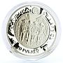 Belarus 20 rubles Three Musketeers D'Artagnan Literature proof silver coin 2009