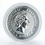 Australia 1 dollar Year of the Monkeys Lunar calendar Series I silver 2004