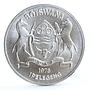 Botswana 5 pula Endangered Wildlife Gemsbok Animals Fauna silver coin 1978