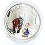 Cook Islands 5 dollars Soviet Cartoons Red Riding Hood Girl Wolf Ag coin 2013