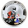 Cook Islands 5 dollars Soviet Cartoons Red Riding Hood Girl Wolf Ag coin 2013