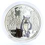 Cook Islands 5 dollars Soviet Cartoons Once There Was Dog Wolf silver coin 2011