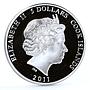 Cook Islands 5 dollars Soviet Cartoons Once There Was Dog Wolf silver coin 2011