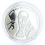 Georgia 1 lari Football World Cup in Germany Trophey proof silver coin 2004