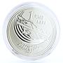 Georgia 1 lari Football World Cup in Germany Trophey proof silver coin 2004