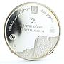 Israel 2 sheqalim Old City Akko Buildings Architecture proof silver coin 2010