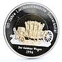 Liechtenstein 40 euro 190th Independence Carriage piedfort gilded Ag coin 1996