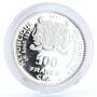 Benin Dahomey 500 francs 10 Years of Independence Oueme Woman silver coin 1971