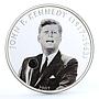 Mongolia 500 togrog Famous Politicians series John Kennedy silver Al coin 2007