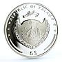 Palau 5 dollars Marine Life Protection Pinctada Maxima Shell silver coin 2007