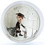 Cook Islands 5 dollars Soviet Cartoons Shapoklyak Dog proof silver coin 2011