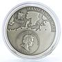 Cook Islands 5 dollars Hanseatic League Kaliningrad City Ship silver coin 2010