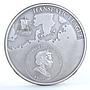 Cook Islands 5 dollars Hanseatic League Kaliningrad City Ship silver coin 2010