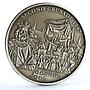 Cook Islands 5 dollars Second Crusade King Louis VII Knights silver coin 2010