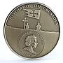Cook Islands 5 dollars Second Crusade King Louis VII Knights silver coin 2010