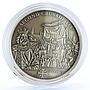Cook Islands 5 dollars Second Crusade King Louis VII Knights silver coin 2010