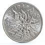 Czechoslovakia 25 korun 25th Anniversary of Slovak Uprising silver coin 1969