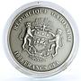 Gabon 1000 francs Endangered Wildlife Elephant Animals Fauna silver coin 2012