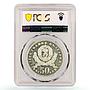 Bulgaria 50 leva State Anniversary Mother and Child PR62 PCGS silver coin 1981