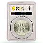 Egypt 1 pound FAO Two Egyptian Men and Torch MS66 PCGS silver coin 1981