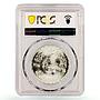 Egypt 1 pound FAO Woman Looking in Microscope MS66 PCGS silver coin 1978