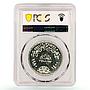 Egypt 1 pound Peace Treaty of Israel and Egypt PR67 PCGS silver coin 1980