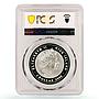 Niue 1 dollar Lunar Calendar Year of the Ox PR69 PCGS colored silver coin 2008