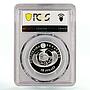 Belarus 10 rubles Conservation Thrush Nightingale Bird PR70 PCGS Ag coin 2007