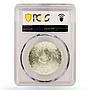 Egypt 1 pound 50 Years to Egyptian Products Co MS65 PCGS silver coin 1982