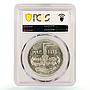 Egypt 5 pounds 20 Years October War Soldier Flag MS66 PCGS silver coin 1993