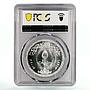 Egypt 5 pounds 60th Anniversary Arab League MS67 PCGS silver coin 2005