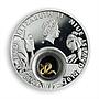 Niue 1 dollar Golden Snakes Happiness Wealth Silver Gilded Proof Coin 2012