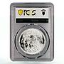 Egypt 5 pounds General Population Census Family Buildings MS66 PCGS Ag coin 2006