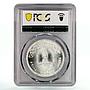 Egypt 5 pounds Delta International Bank Planisphere MS66 PCGS silver coin 2004