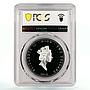 Niue 2 dollars Golden Age Poets Alexander Pushkin PR70 PCGS silver coin 2012