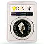 Niue 1 dollar Year of the Horse Orlovsky Trotter PR69 PCGS gilded Ag coin 2014