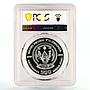 Rwanda 500 francs Lunar Year of the Snake Longevity PR69 PCGS silver coin 2013