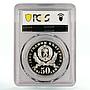 Bulgaria 50 leva State Anniversary Mother and Child PR67 PCGS silver coin 1981