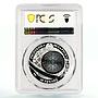 Belarus 20 rubles Dar Pomorza Ship Clipper PR70 PCGS hologram silver coin 2009