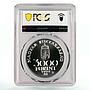 Hungary 3000 forint European Union St Gellert Statue MS69 PCGS silver coin 1999