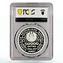 Uzbekistan 50000 som Traditional Navruz Holiday Crescent PR69 PCGS Ag coin 2022