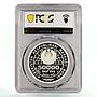 Uzbekistan 50000 som Traditional Navruz Holiday Bird PR69 PCGS Ag coin 2022