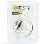 United Arab Emirates 50 dirhams 20 Anniversary I.A.D. PR70 PCGS silver coin 2001