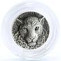 Ivory Coast 5000 francs Big African Five Leopard Animals Fauna silver coin 2018