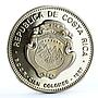 Costa Rica 100 colones President Oscar Arias Nobel Peace Prize nickel coin 1987