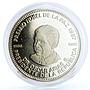 Costa Rica 100 colones President Oscar Arias Nobel Peace Prize nickel coin 1987