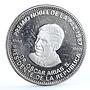 Costa Rica 100 colones President Oscar Arias Nobel Peace Prize nickel coin 1987
