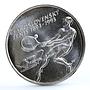 Czechoslovakia 500 korun Centennial of Czech Tennis Sports silver coin 1993